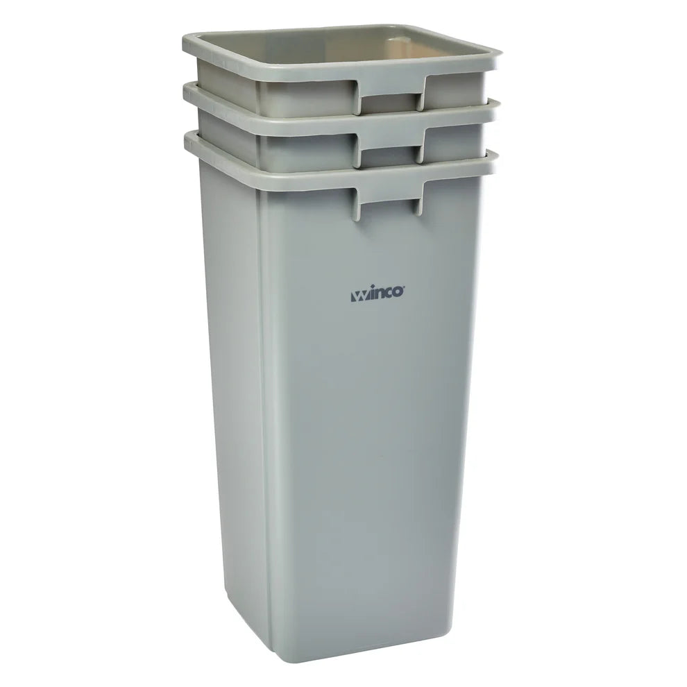 Winco PTCS-23BE-35G, 10-44 Gallon, Various Colors Trash Cans