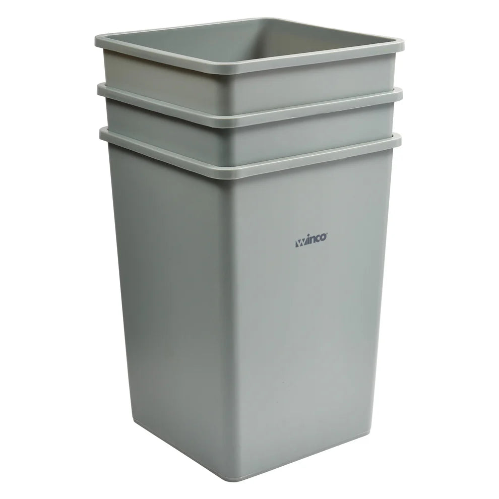 Winco PTCS-23BE-35G, 10-44 Gallon, Various Colors Trash Cans