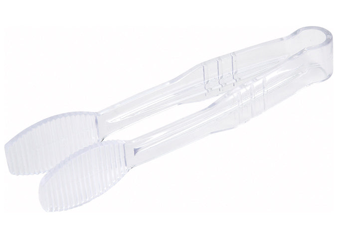 Winco PUTF-6B to PUTF-6K 6" Beige, Clear and Black, PC Flat Tong