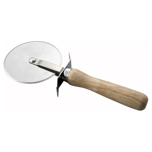 Winco PWC-4, 4"Dia Blade, Wooden Hdl Pizza Cutter, EA