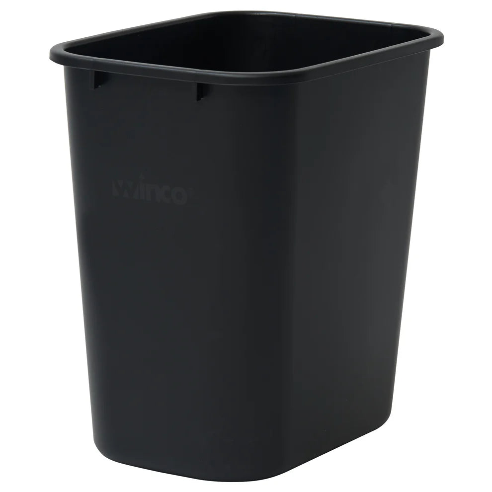 Winco PWR-28BE to 41K, 28-41 Qt Rectangular LDPE Wastebaskets, EA