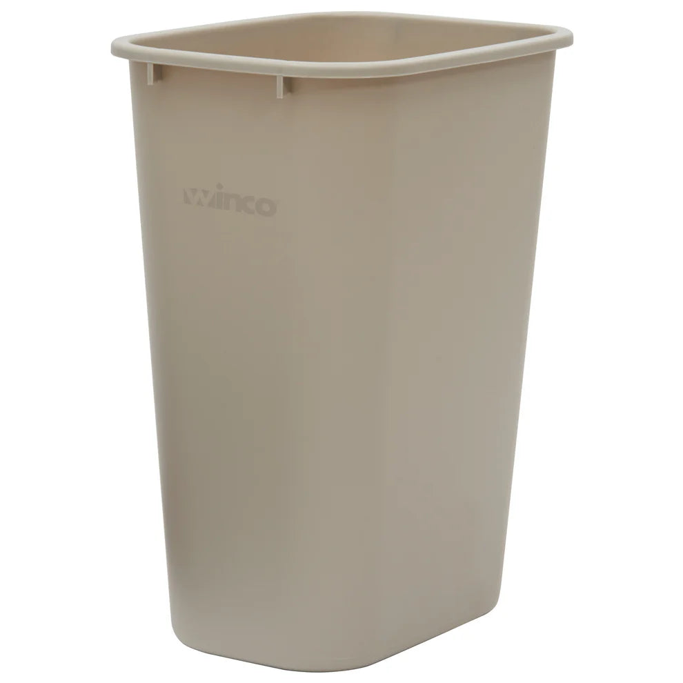 Winco PWR-28BE to 41K, 28-41 Qt Rectangular LDPE Wastebaskets, EA