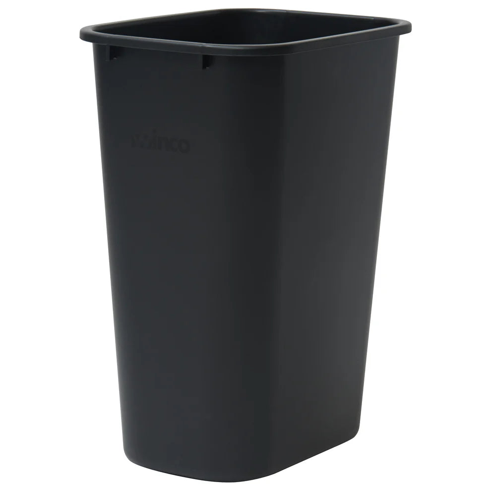 Winco PWR-28BE to 41K, 28-41 Qt Rectangular LDPE Wastebaskets, EA