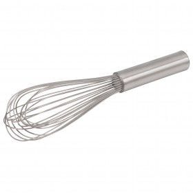 10-inch stainless steel piano wire whip stanton trading designed for efficient whipping and blending, featuring a sturdy handle and flexible wires for optimal aeration.