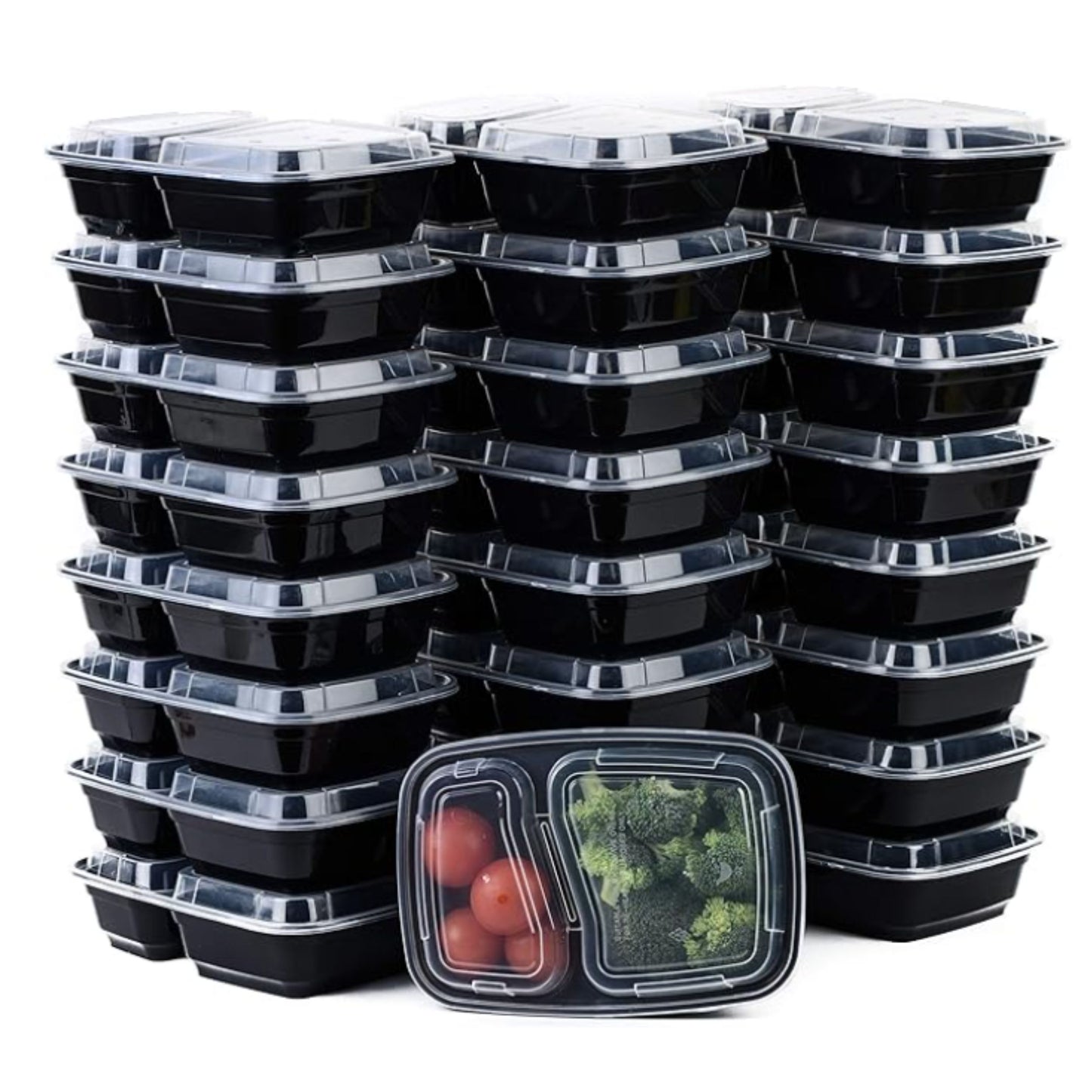32oz Microwavable Food Storage Rectangular Meal Prep Container with Lids Great for Reusable Lunch Box, Leak Proof Restaurant Take-Out, Catering