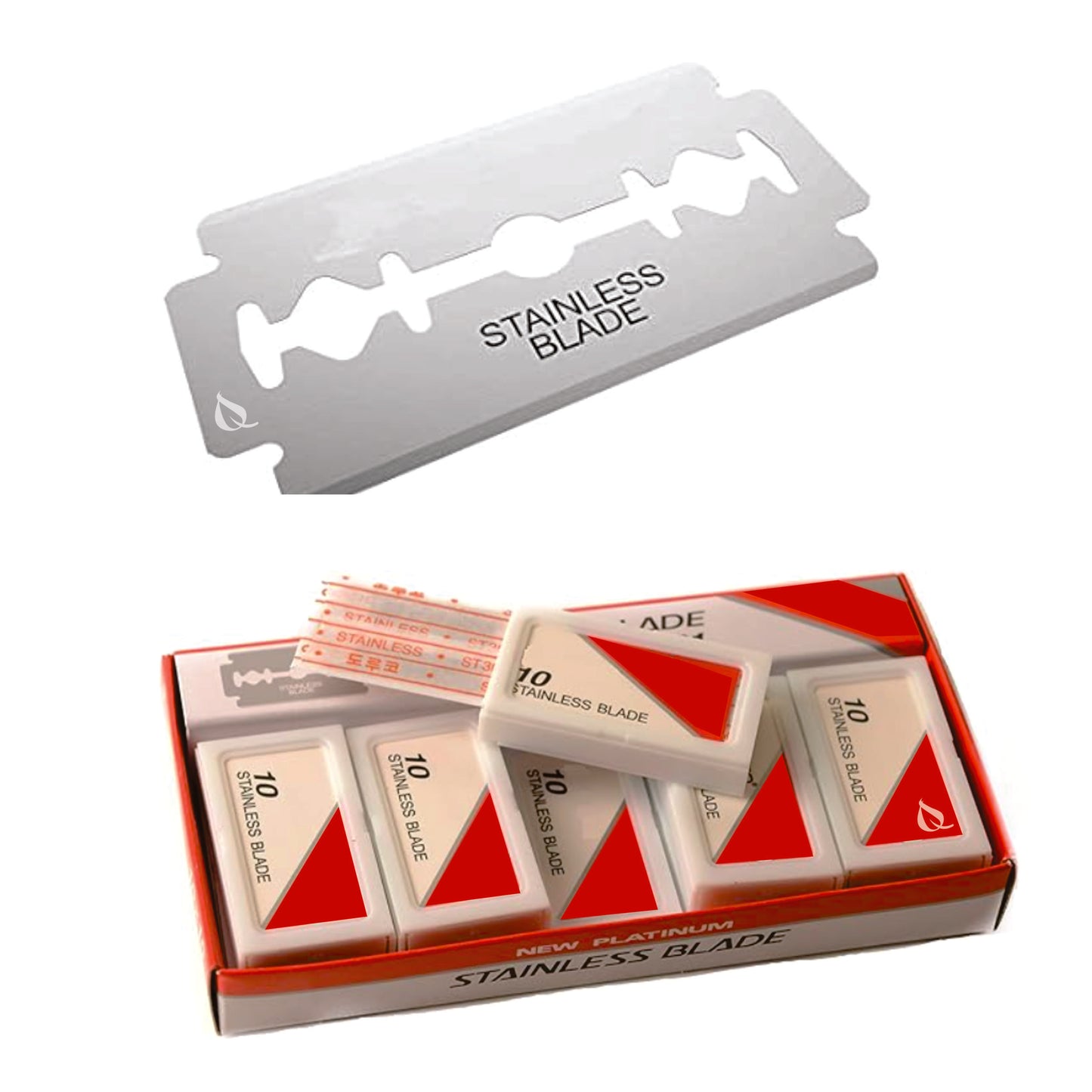 Platinum Double Edge Stainless Steel Shaving Razor Blades