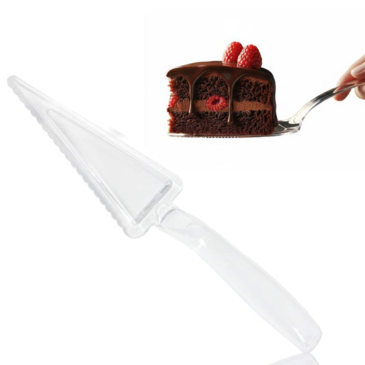 10" Clear Disposable Plastic Cake Servers - Cake Lifter