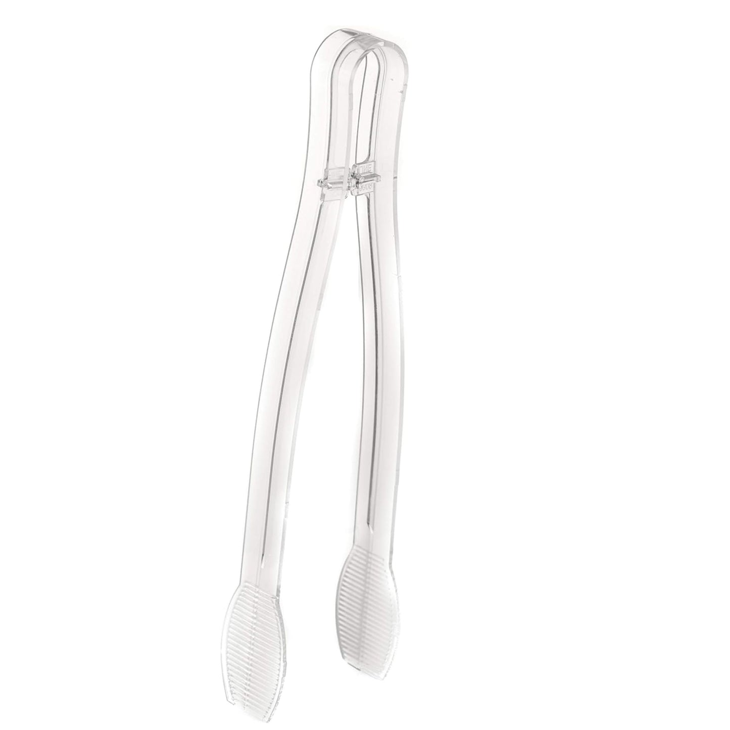 7" Heavy Duty Serving Tongs Clear