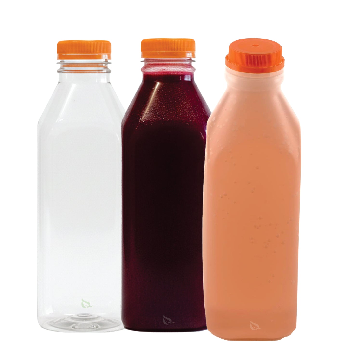 32oz Empty Plastic Juice Bottles with Tamper Evident Caps