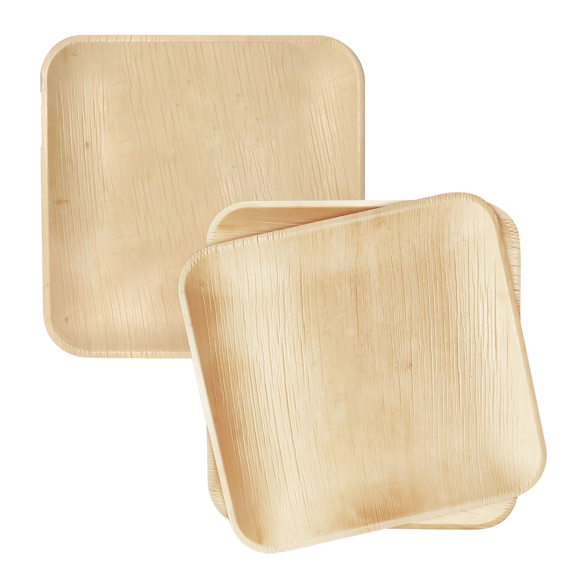 Square palm leaf plates eco friendly disposable dinnerware