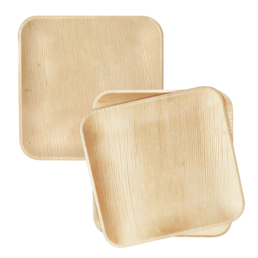 Square palm leaf plates eco friendly disposable dinnerware