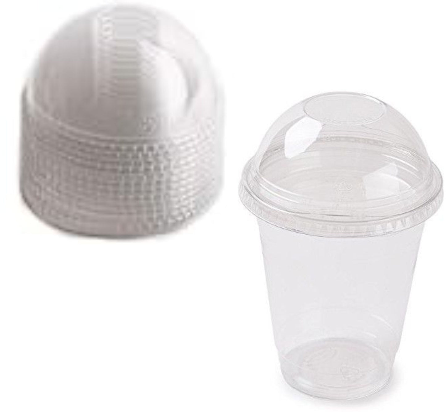 Disposable Clear Plastic  Dome Lids for Standard Sized PET Cup (9oz,10oz,12oz,14oz,16oz,20oz,24oz)
