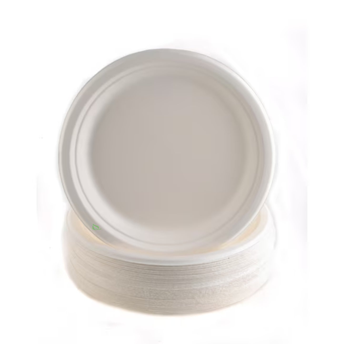 7 Inch Round White Compostable Fiber Plates