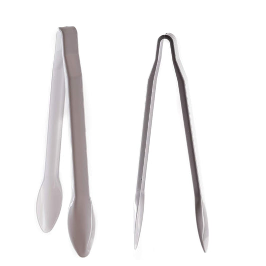 12" Heavy Duty Serving Tongs White