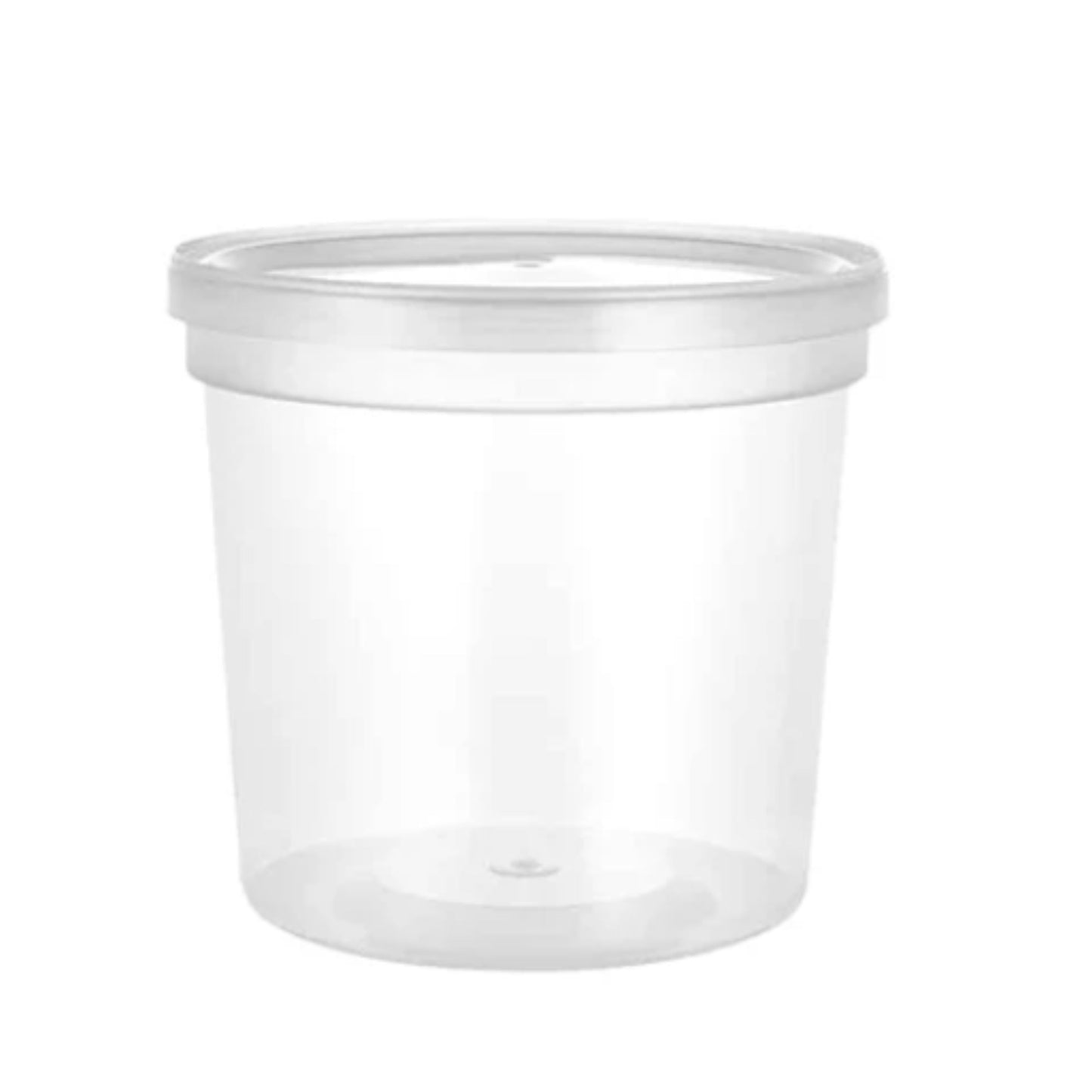 24oz Deli Container with Lid - Secure Disposable Food Storage
