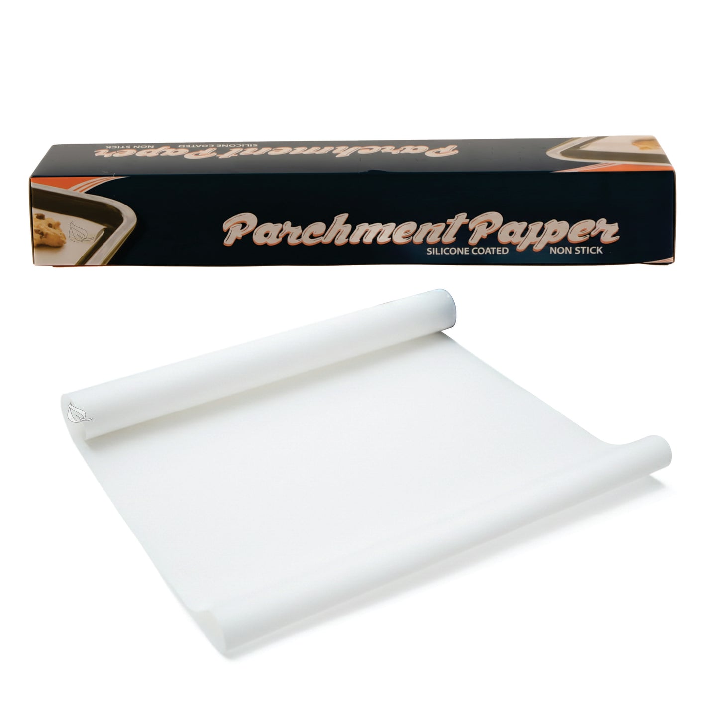 18" x 50' Premium Baking Parchment Paper Non Stick Roll with Box Cutter