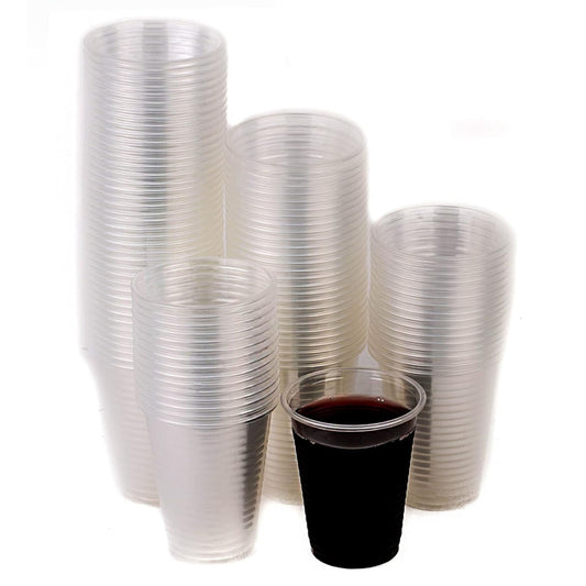 Translucent Plastic Cups - Disposable Cold Drink, Soda Cups, Party Cups, Drinking Cups for Home, Office, Events, Weddings, Parties