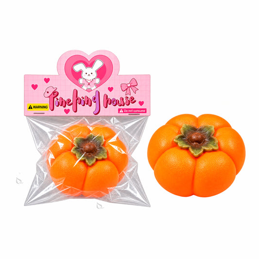 Pumpkin Fruit Squishy Toy for Party Favors, Giveaways & Gift Bags
