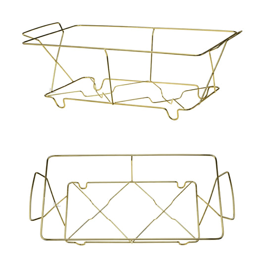 Wire Chafing Rack – Elegant Black & Gold for Buffets, Catering & Events