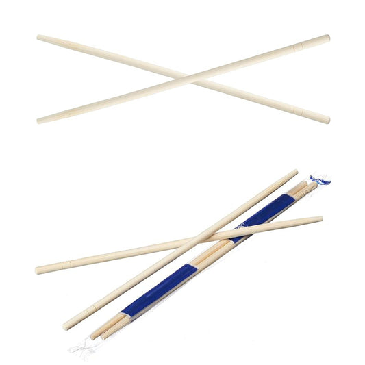 9" Premium Plastic Wrapped Disposable Bamboo Chopsticks - Japanese Disposable Chopsticks Bulk Certified Quality by EcoQuality