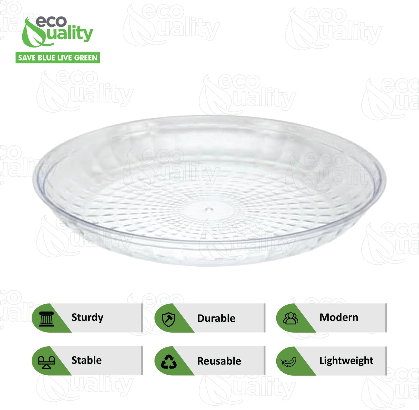 12 Inch Pixel Clear Serving Tray