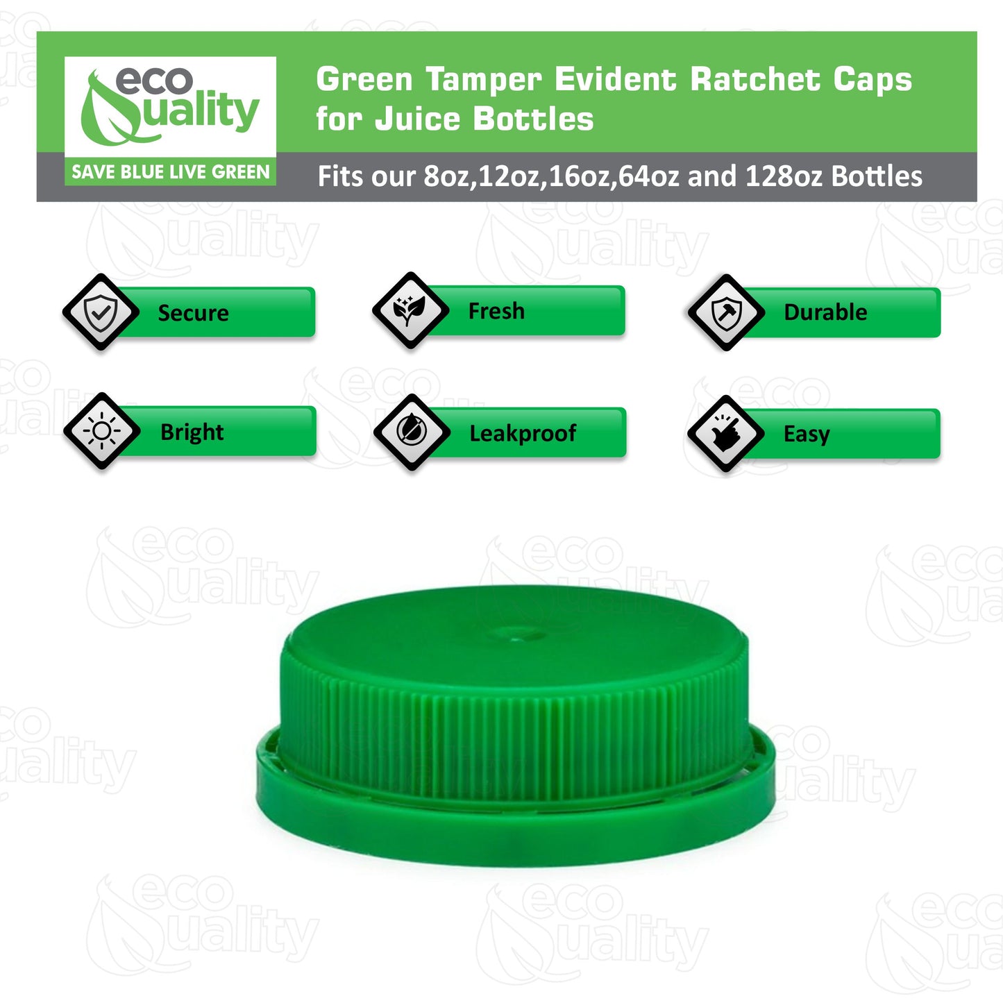 38MM Ratchet Caps and Lids for Plastic Juice Bottles For HDPE and Foggy Plastic Juice Bottles, Smoothie Bottles, Fresh Squeezed Juice Container (Blue, Green, Orange)