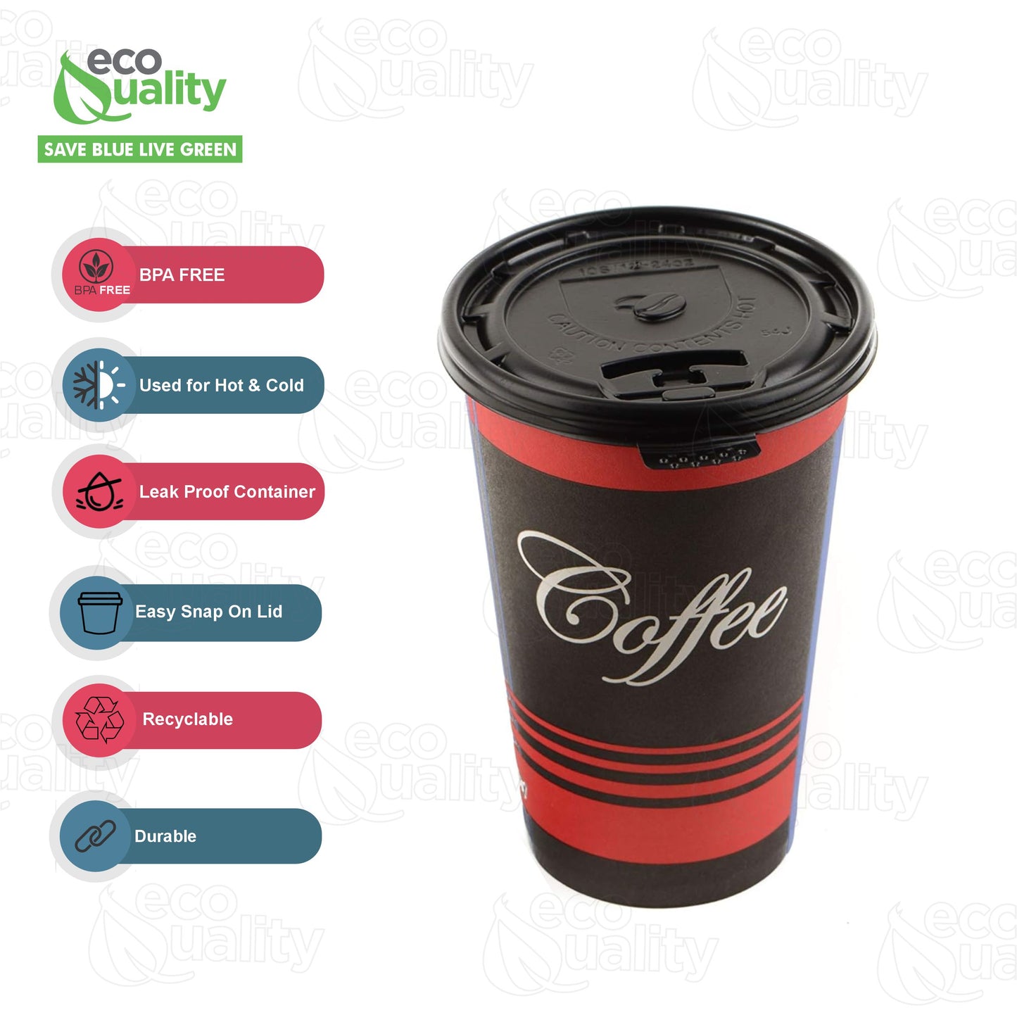 Black Flat Tear Back Lids for Hot Cup, Coffee Cup, Paper Cup - Universal Size Fits 10,12,16,20oz Disposable Cups - Black Coffee Cup Lids Standard 90mm