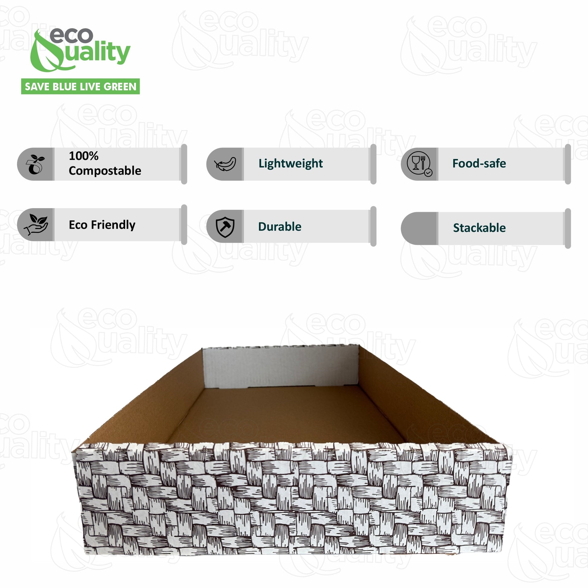 Rectangular 21x12x3 Inches corrugated kraft carry out box for stadium restaurant and event food service