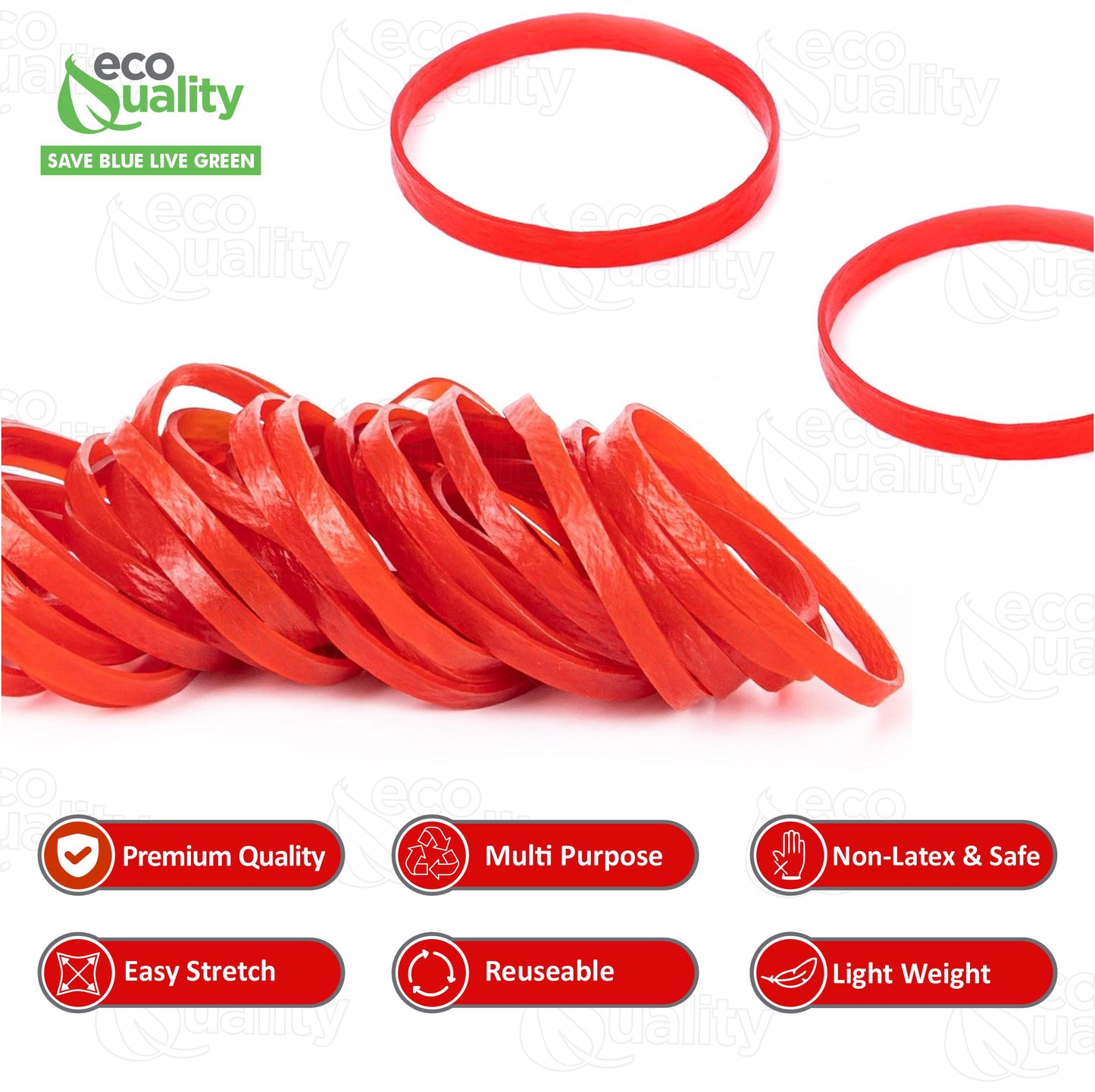 #31 Red Rubber Bands 1250pc Per Box (2-1/2" x 1/8" )