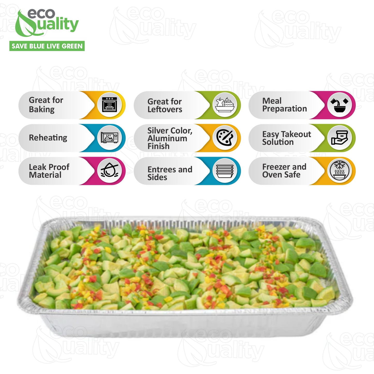 21 x 13 Disposable Aluminum Foil Full Size Deep Pans