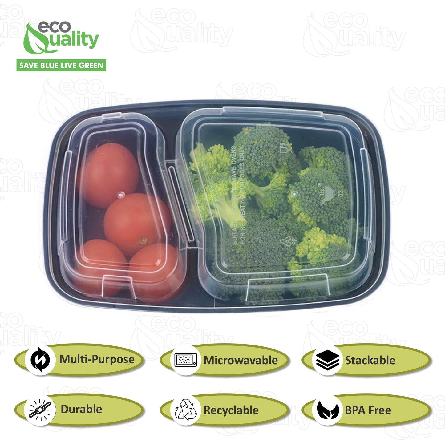 32oz Microwavable Food Storage Rectangular Meal Prep Container with Lids Great for Reusable Lunch Box, Leak Proof Restaurant Take-Out, Catering