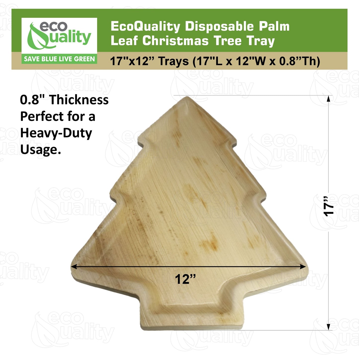 Christmas tree shaped palm leaf plates eco friendly disposable dinnerware