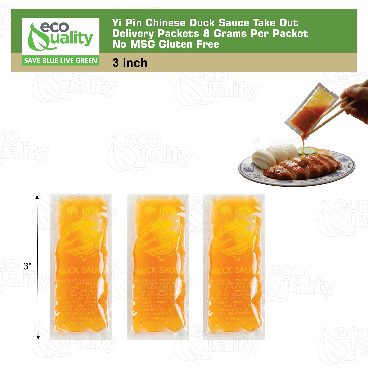 Yi Pin Chinese Duck Sauce Take Out Delivery Packets 8 Grams Per Packet No MSG Gluten Free