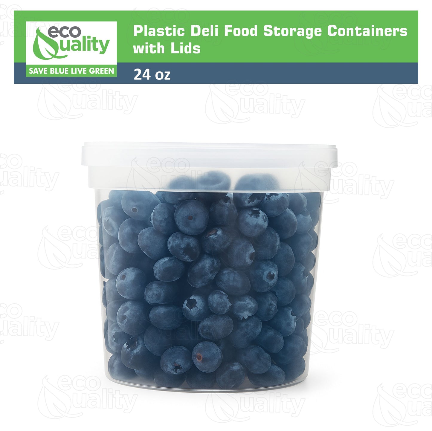 24oz Deli Container with Lid - Secure Disposable Food Storage