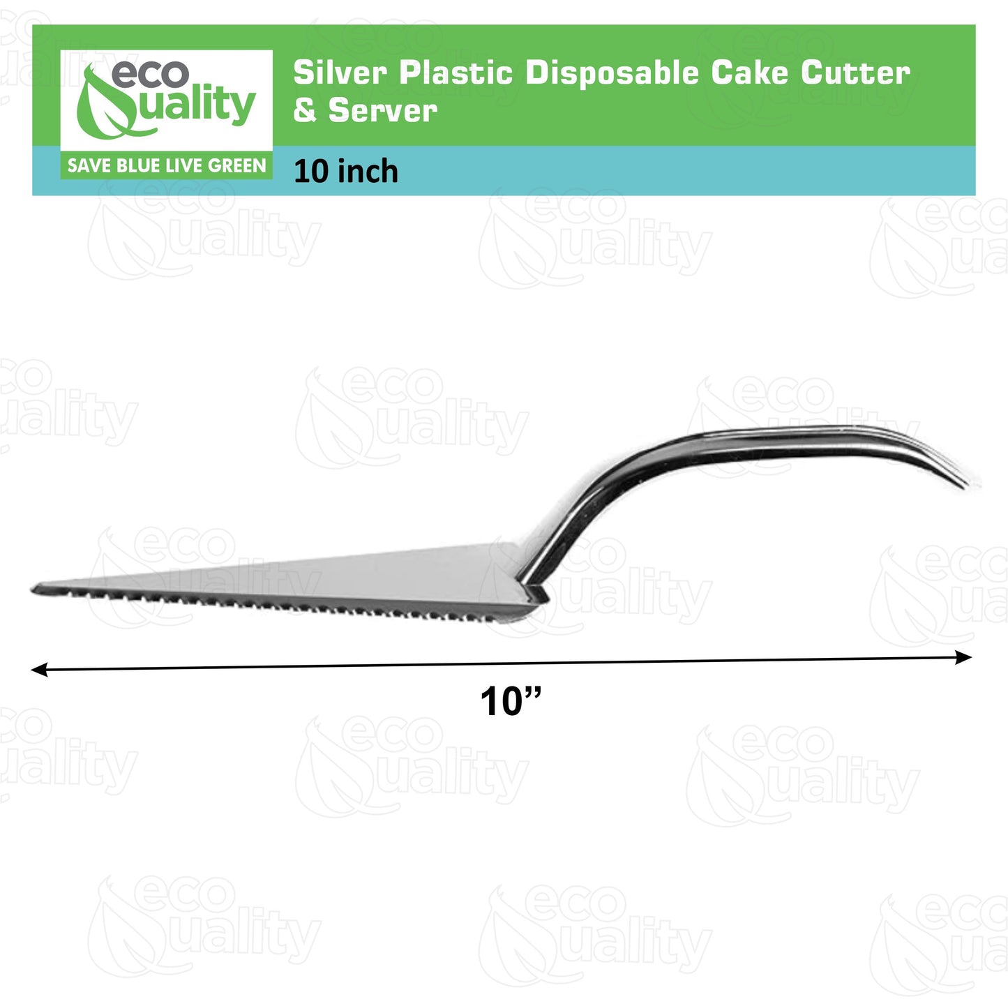Silver Disposable Plastic Cake Servers Cake Lifter 10"