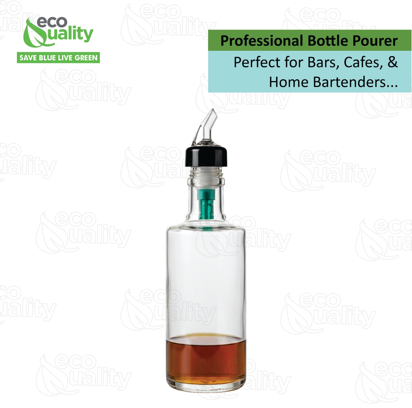 Liquor Measured Bottle Pourers - Collared Automatic Measured Bottle Pourer (0.5oz, 0.75oz, 1oz)
