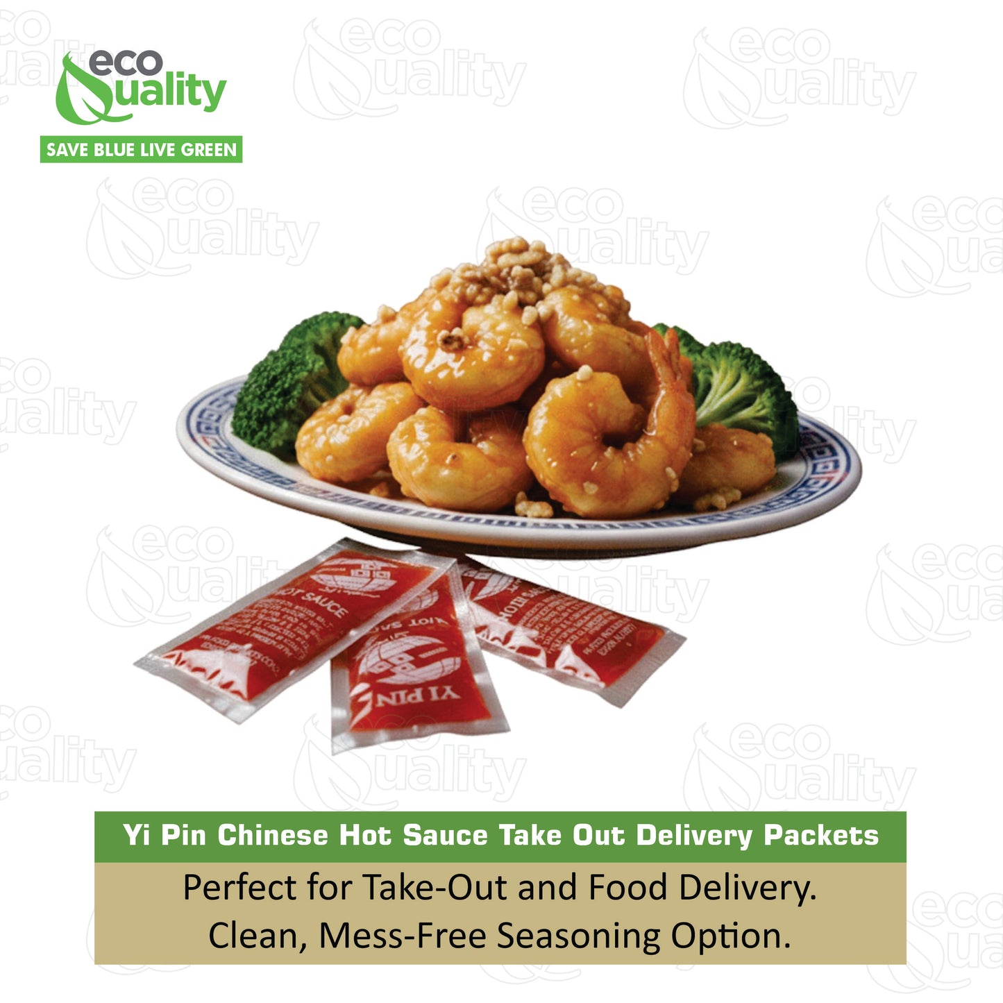 Yi Pin Chinese Hot Sauce Take Out Delivery Packets 8 Grams Per Packet No MSG Gluten Free