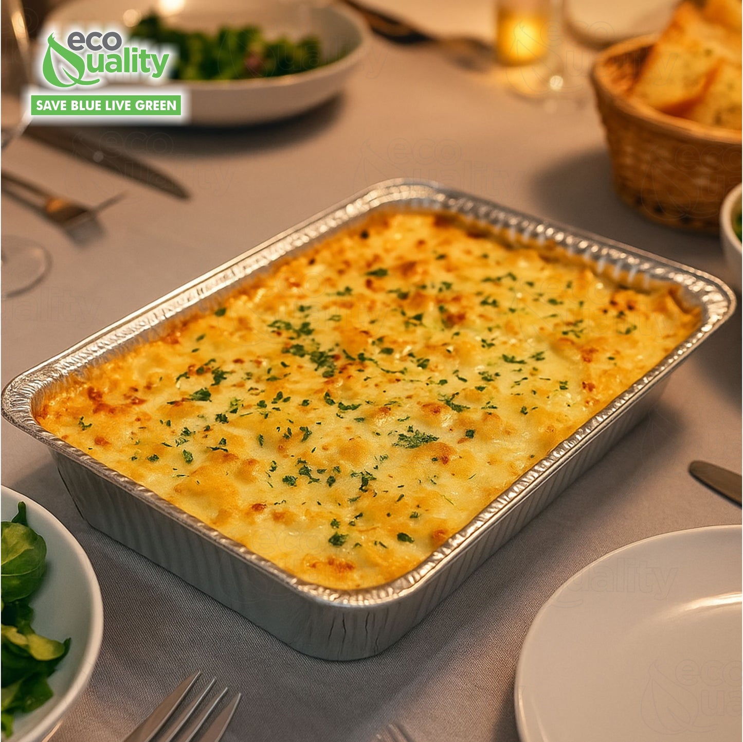 21 x 13 Disposable Aluminum Foil Full Size Deep Pans