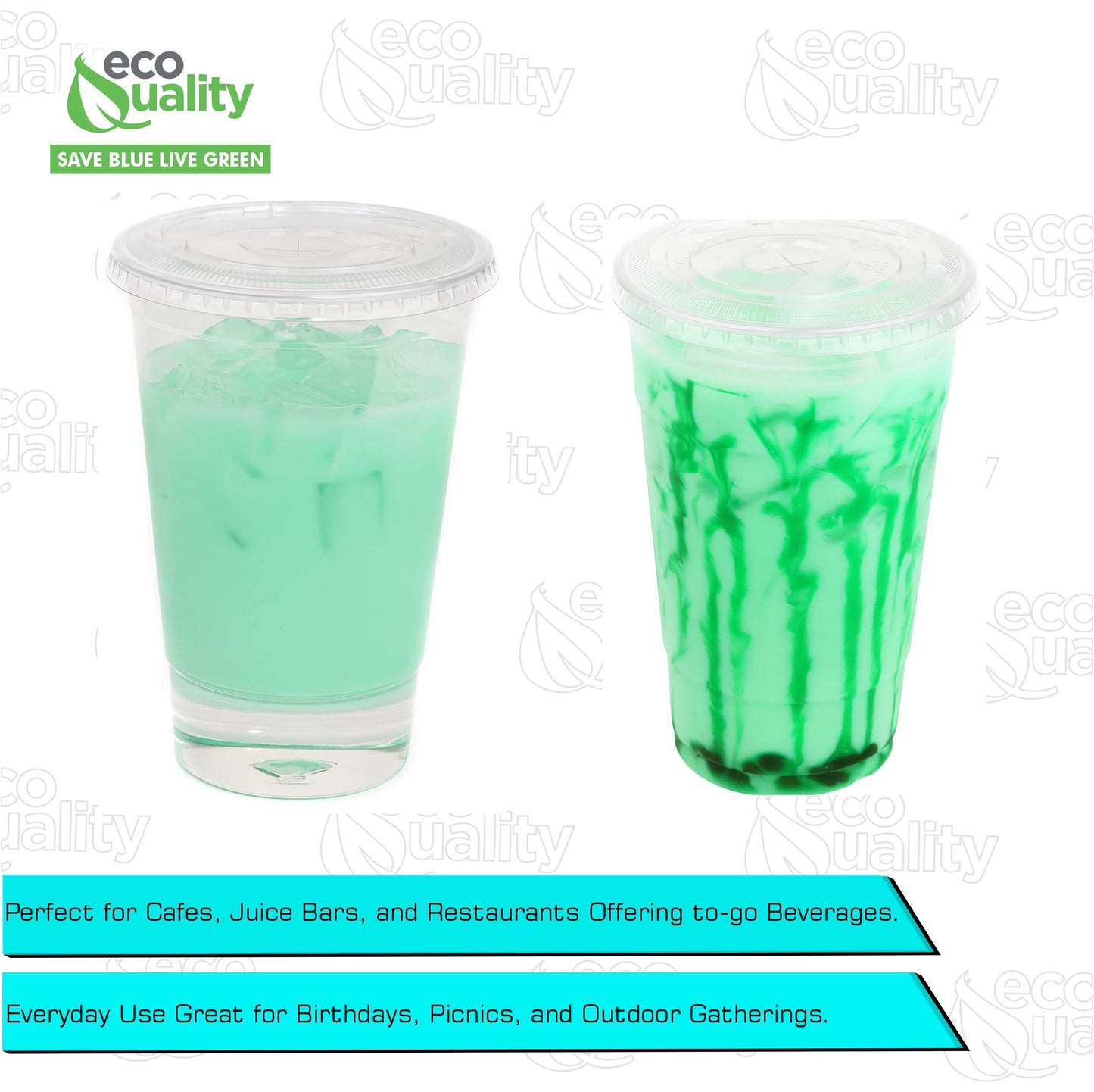 Disposable Clear Flat Plastic Cold Cup Lids For (9oz,10oz,12oz,14oz,16oz,20oz,24oz) Cups PET Lids