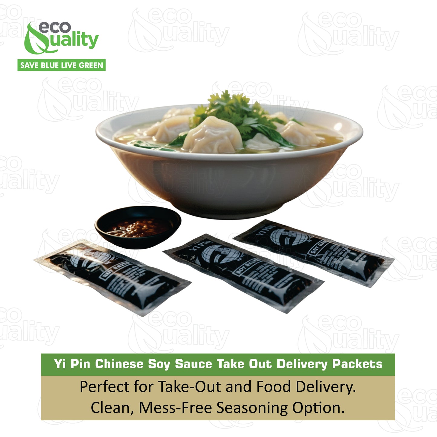 Yi Pin Chinese Soy Sauce Take Out Delivery Packets 8 Grams Per Packet No MSG Gluten Free