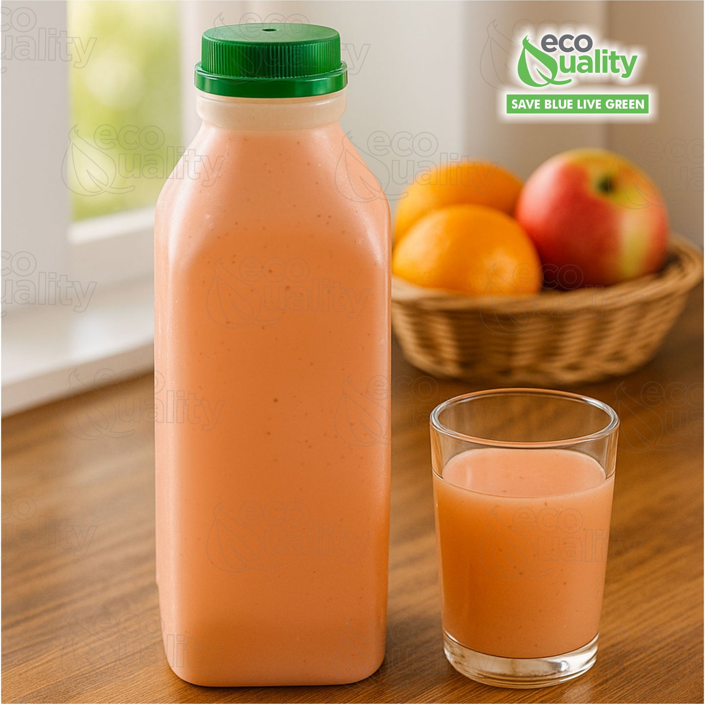 38MM Ratchet Caps and Lids for Plastic Juice Bottles For HDPE and Foggy Plastic Juice Bottles, Smoothie Bottles, Fresh Squeezed Juice Container (Blue, Green, Orange)