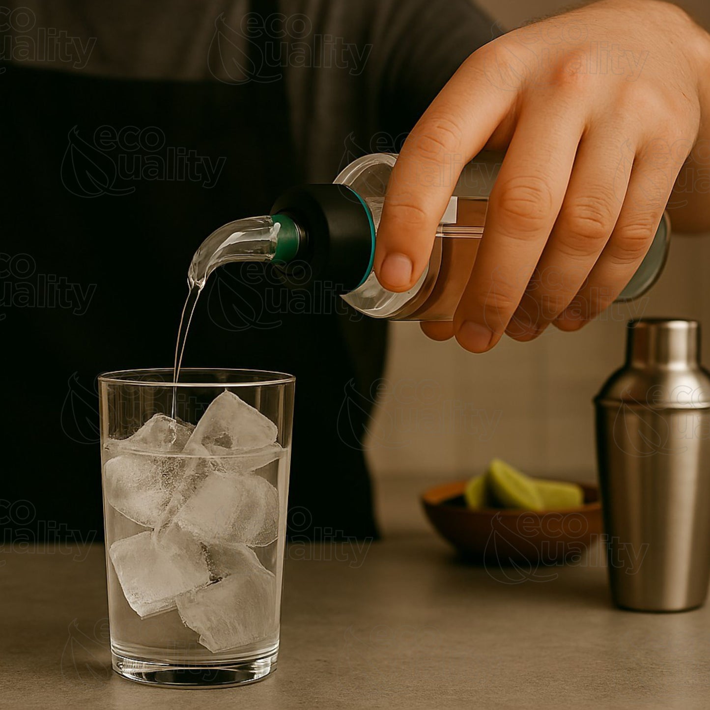 Liquor Measured Bottle Pourers - Collared Automatic Measured Bottle Pourer (0.5oz, 0.75oz, 1oz)