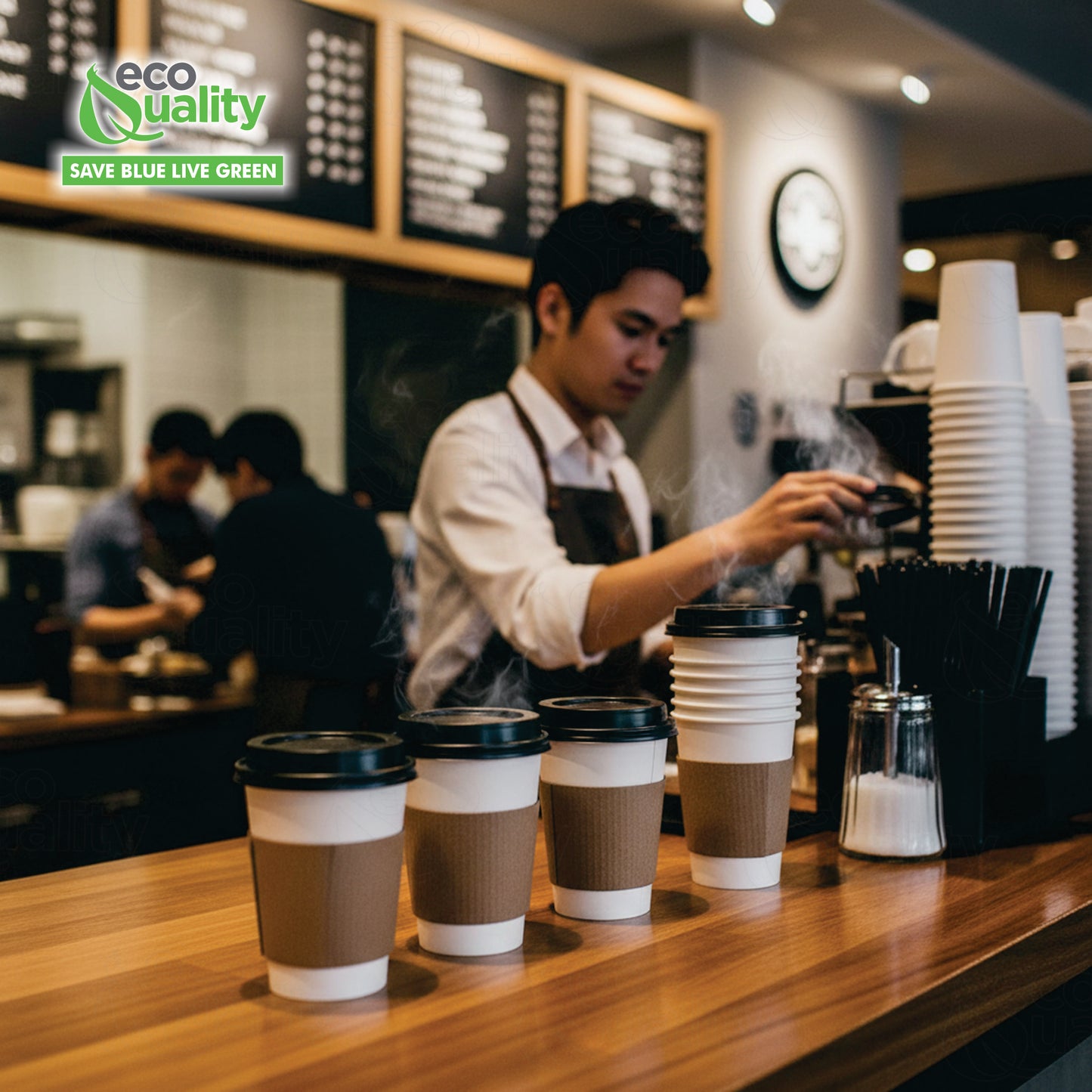 Disposable Travel Black Dome and White Dome Lids for Paper Hot Cups (10oz, 12oz, 16oz, 20oz)