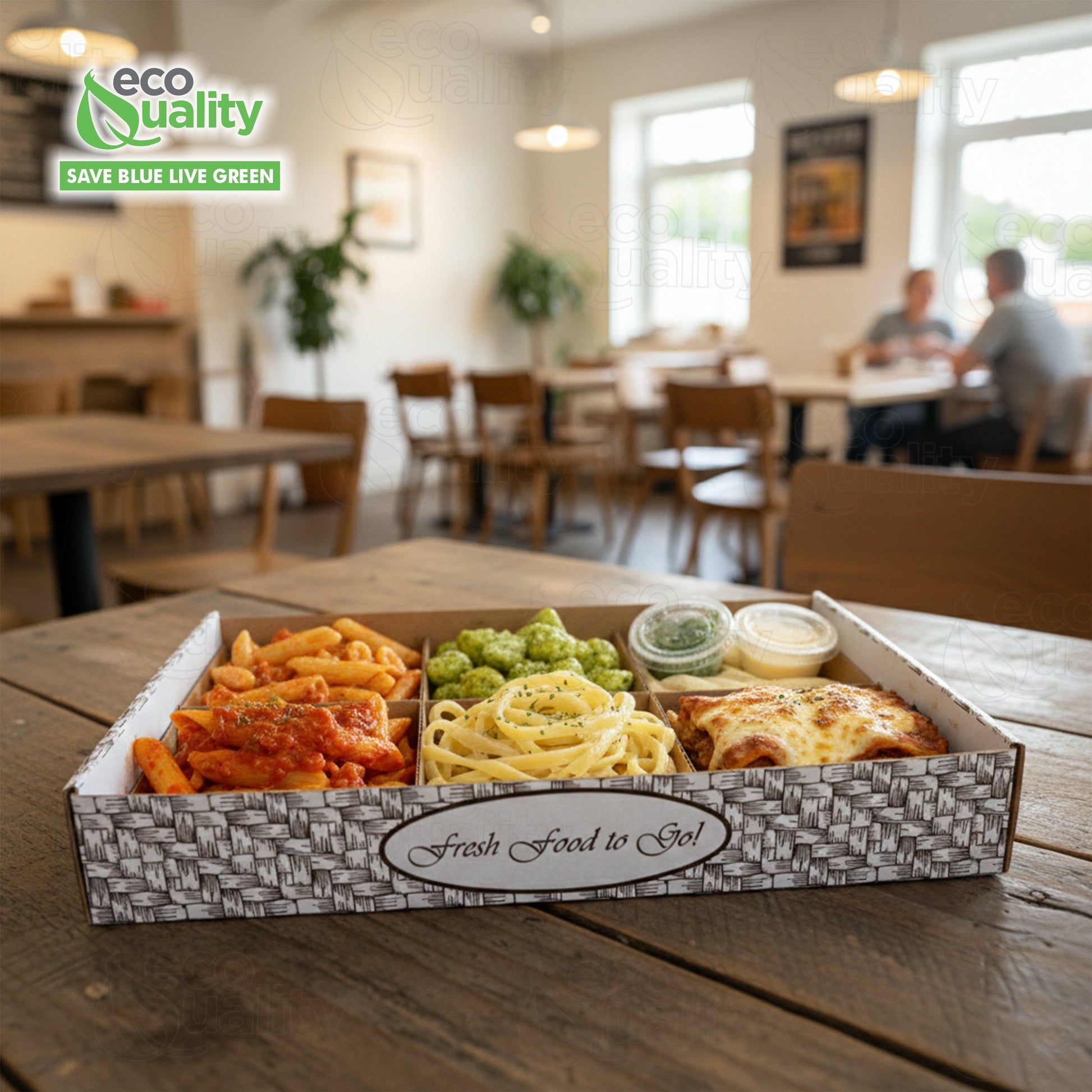 Rectangular 21x12x3 Inches corrugated kraft carry out box for stadium restaurant and event food service