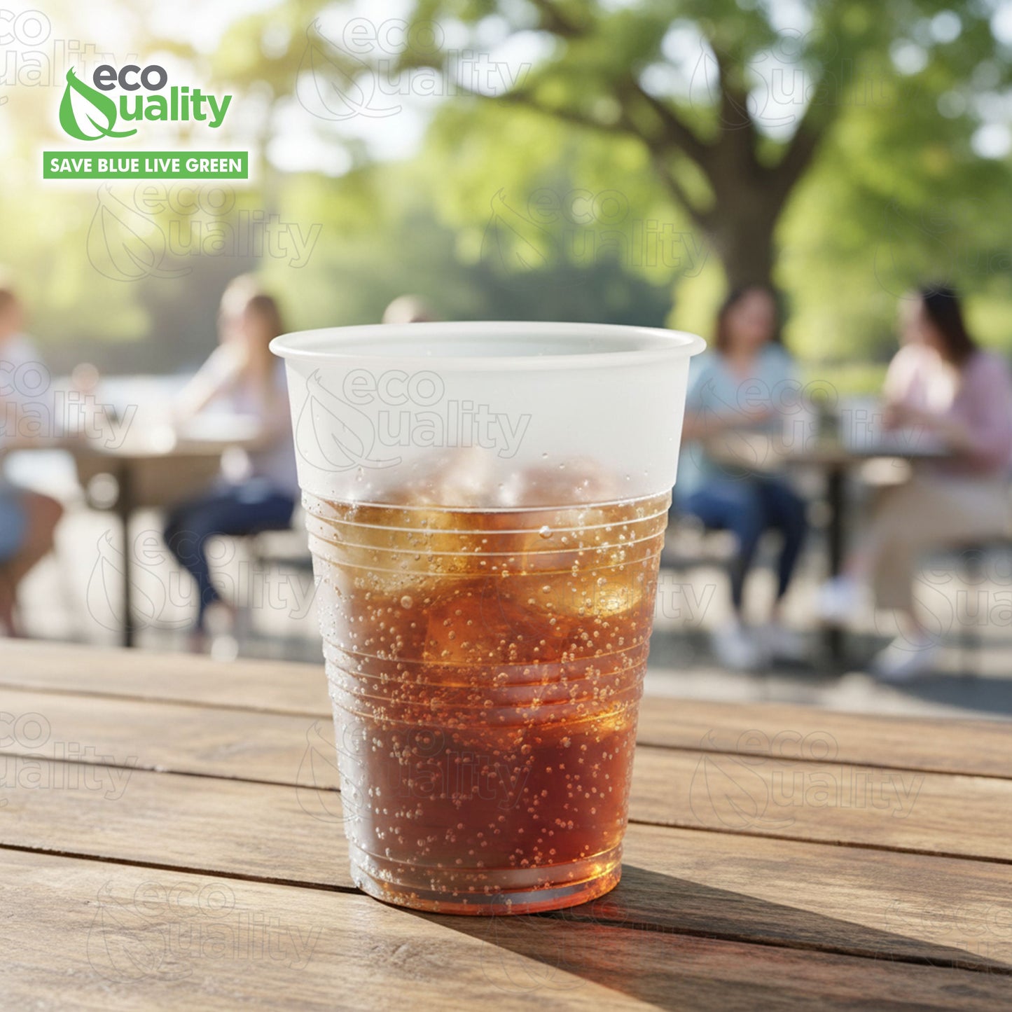 Translucent Plastic Cups - Disposable Cold Drink, Soda Cups, Party Cups, Drinking Cups for Home, Office, Events, Weddings, Parties