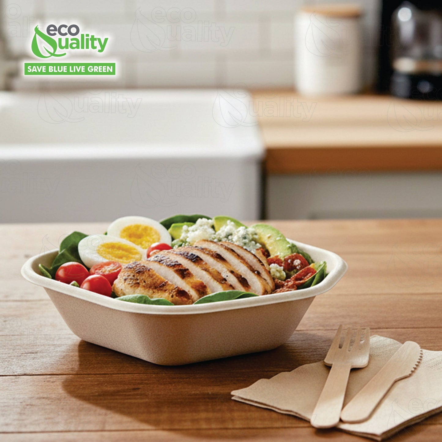 Hexagon 32oz disposable bowl made from sugarcane fiber compostable catering use