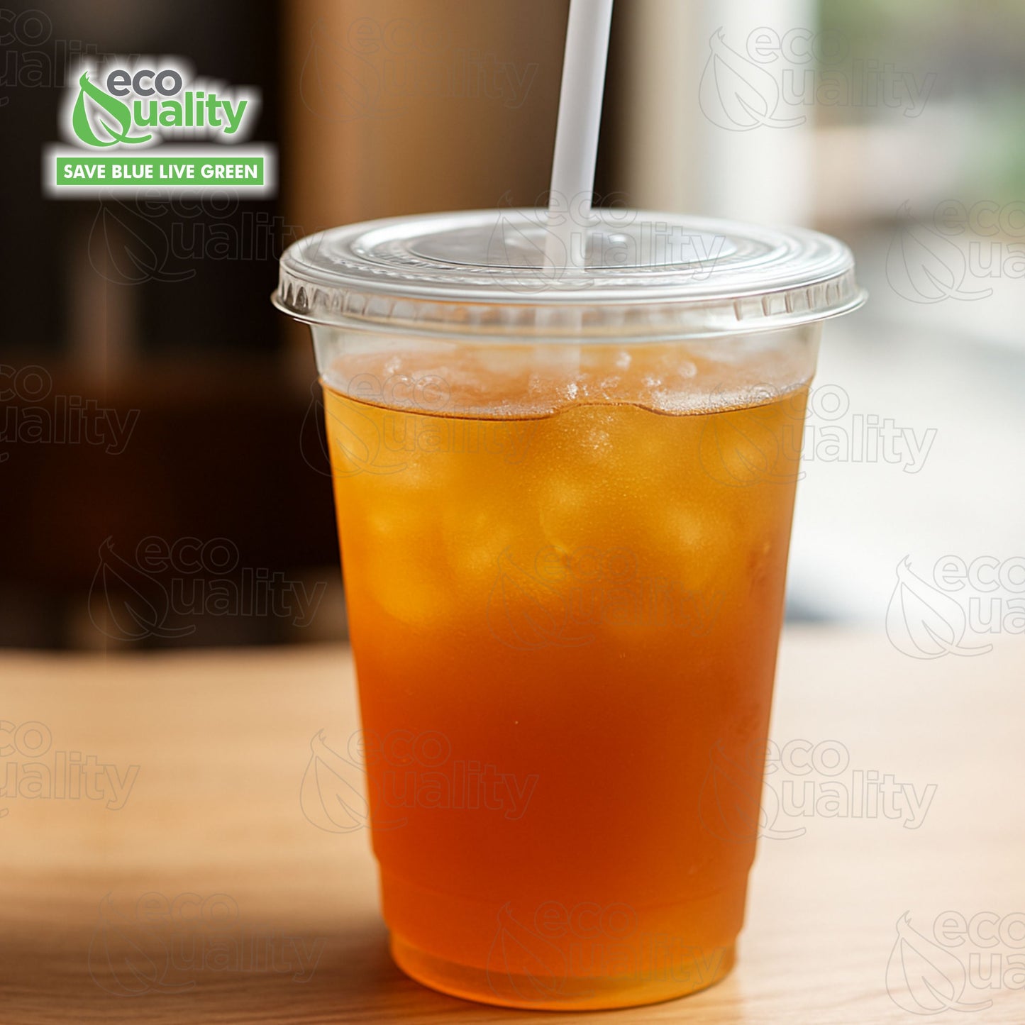 Disposable Clear Flat Plastic Cold Cup Lids For (9oz,10oz,12oz,14oz,16oz,20oz,24oz) Cups PET Lids