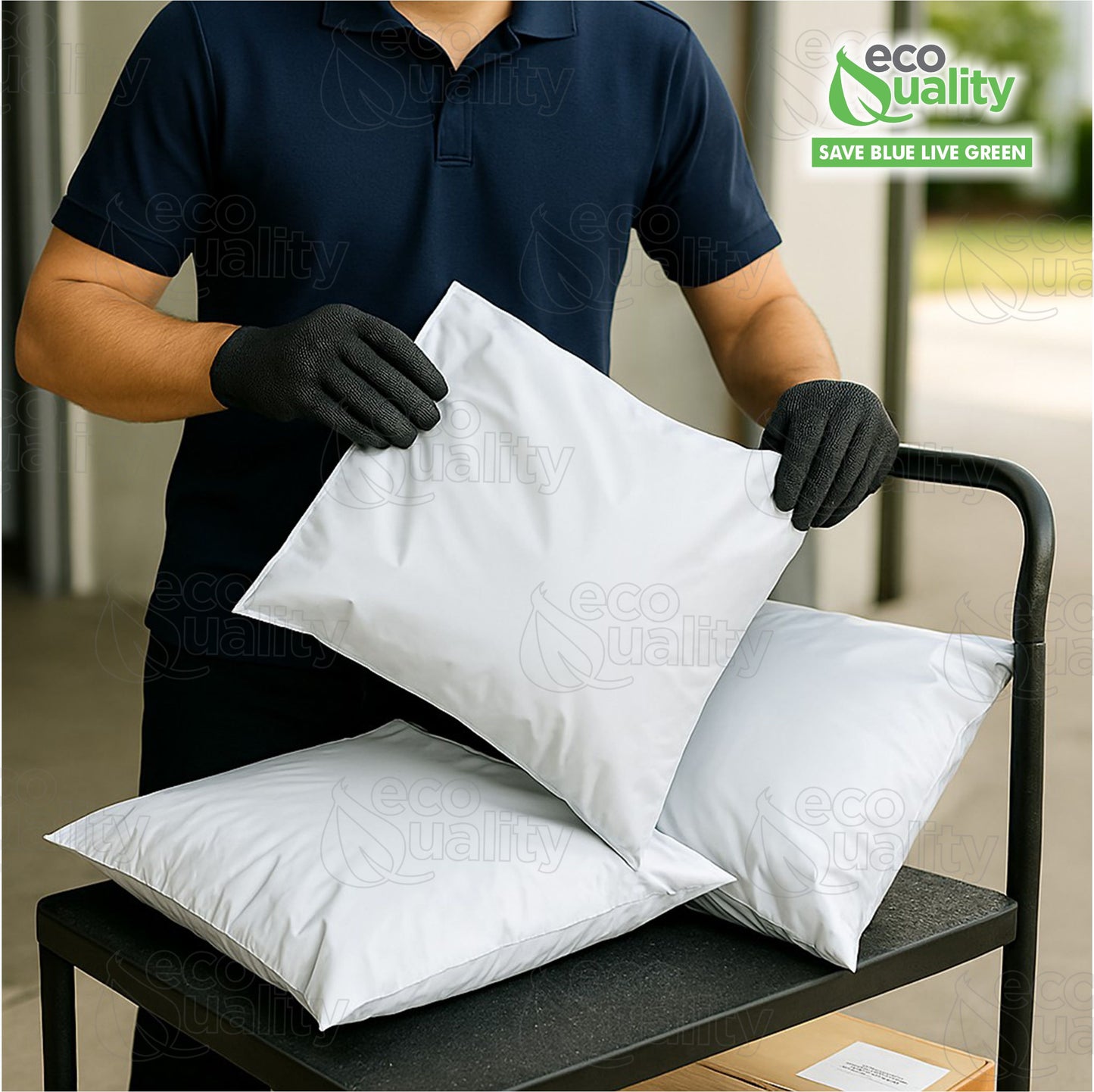 24x24 Large White Postal Poly Shipping Bags - Envelope Mailer with Self Adhesive, Waterproof and Tear-Proof