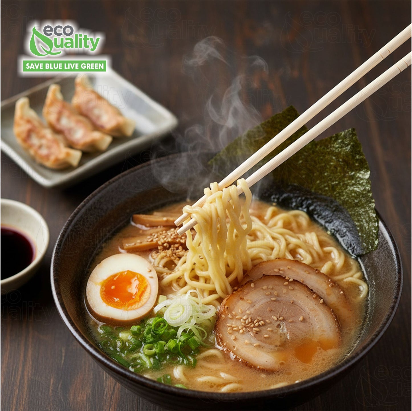 9" Premium Plastic Wrapped Disposable Bamboo Chopsticks - Japanese Disposable Chopsticks Bulk Certified Quality by EcoQuality