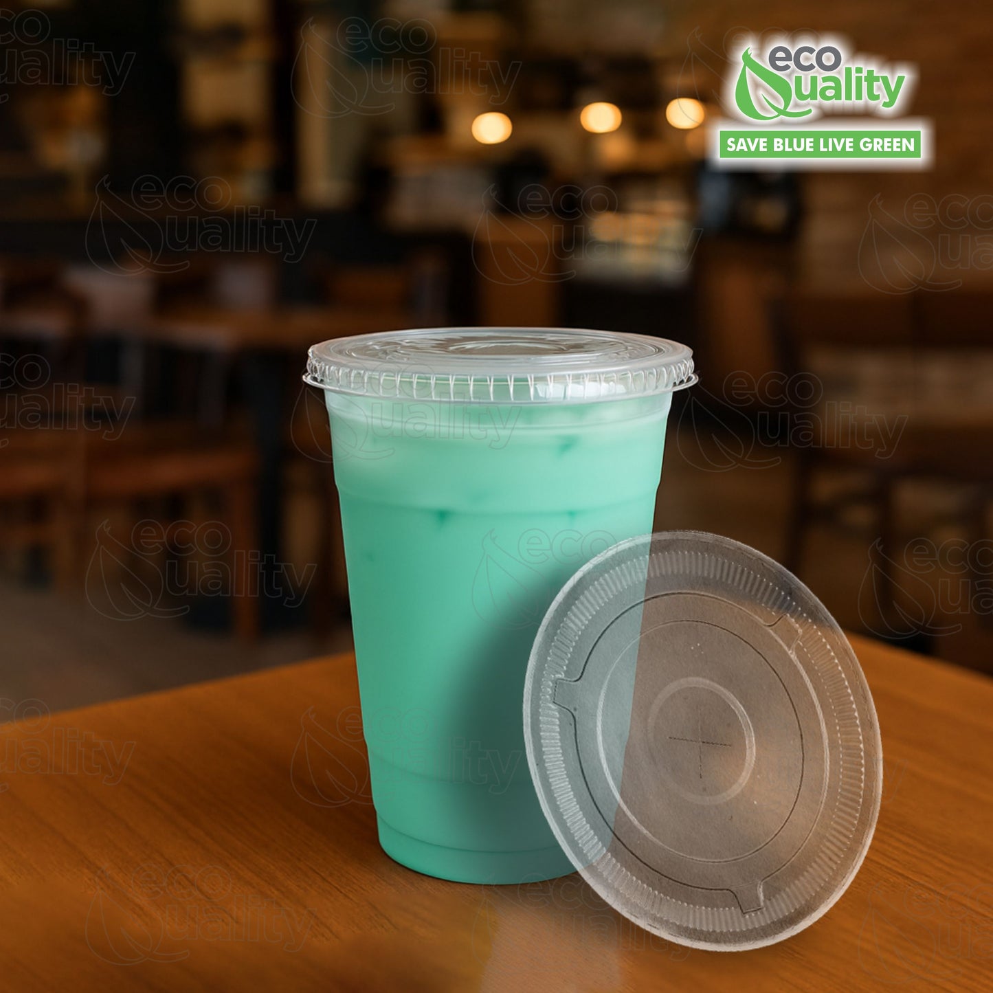 Disposable Clear Flat Plastic Cold Cup Lids For (9oz,10oz,12oz,14oz,16oz,20oz,24oz) Cups PET Lids